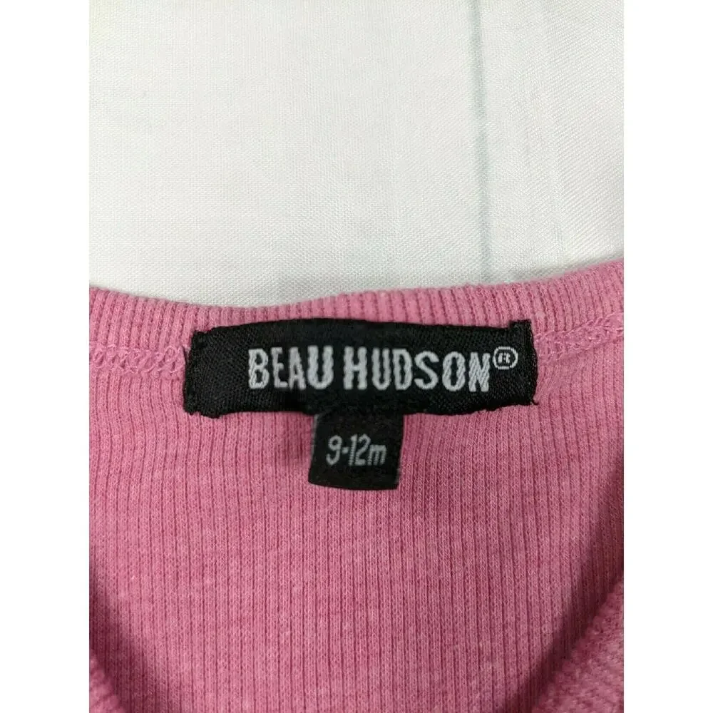 Beau Hudson Pink Ribbed Cardigan 9-12 Months - Picture 3 of 3